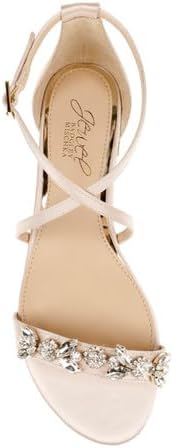 Jewel Badgley Mischka Tessy Satin Evening Sandal