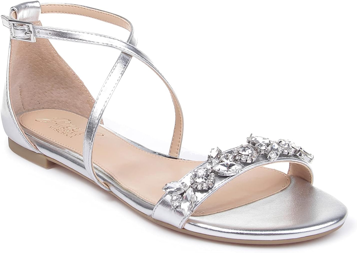 Jewel Badgley Mischka Tessy Satin Evening Sandal