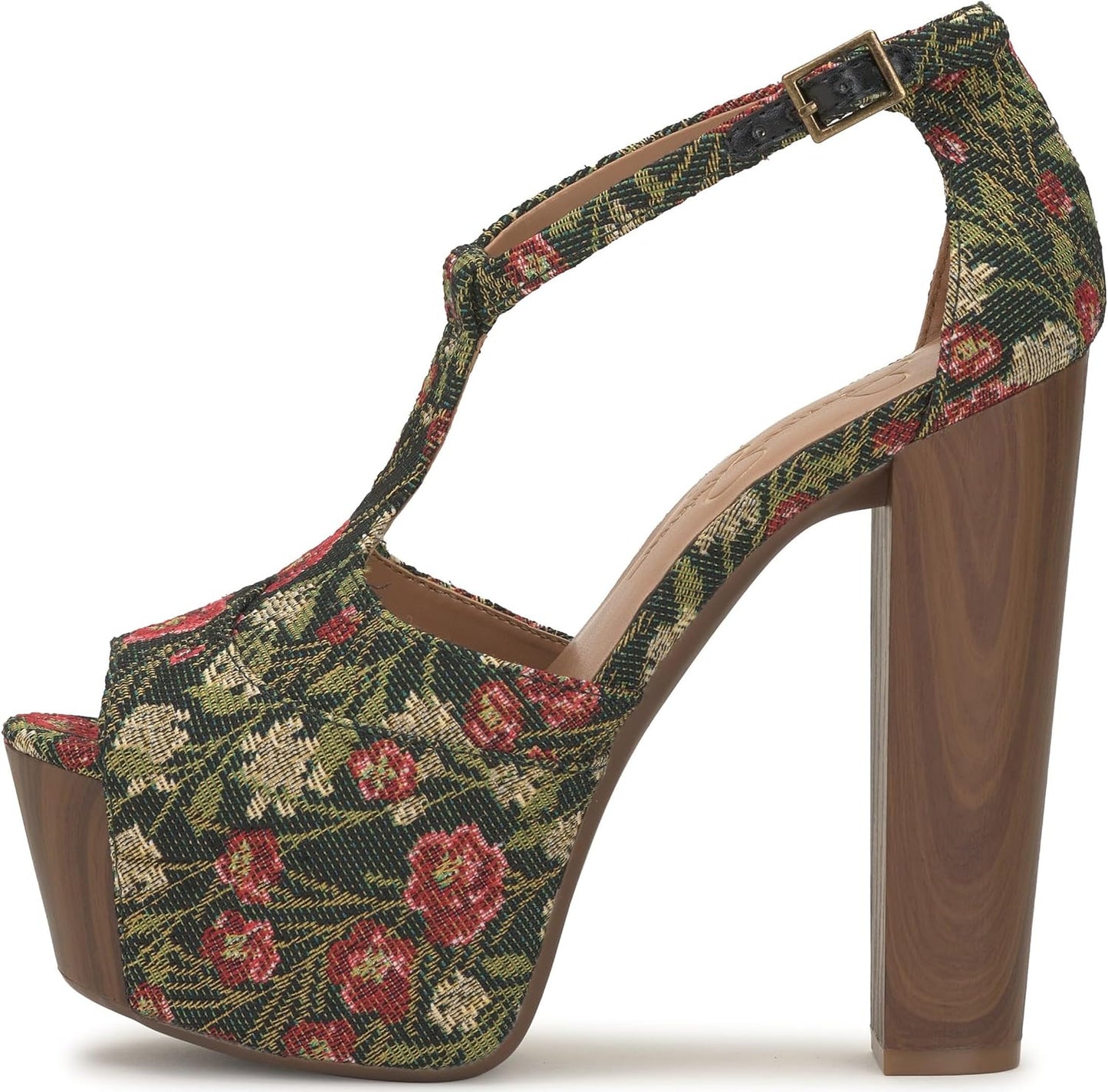 Jessica Simpson Womens Dany 3 Floral Heeled Platform Sandals