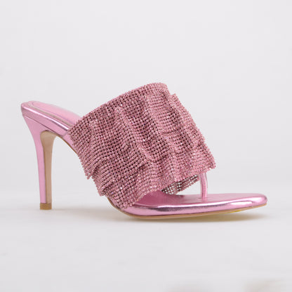 Pink Heeled Sandals