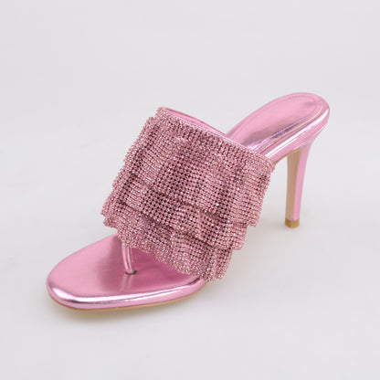 Pink Heeled Sandals